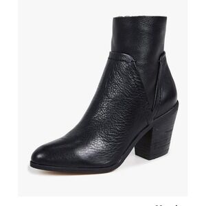 Splendid Cherie Black Ankle‎ Bootie Zipper Block Heel BNIB 8.5 NEW